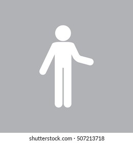 Silhouette of a man vector icon