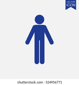 Silhouette of a man vector icon