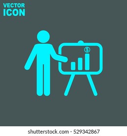 Silhouette of a man vector icon