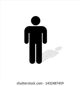 silhouette of a man vector illustration.