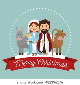 silhouette manger merry christmas design design