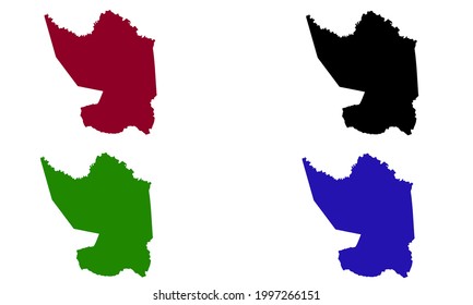 silhouette map of the Province of Misiones in Argentina