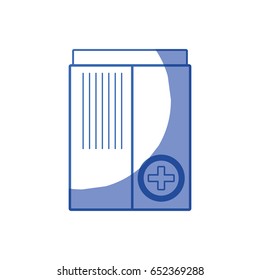 silhouette medicine box to pacient treatment and body care