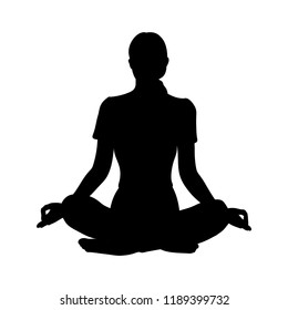 Meditation Silhouette Images, Stock Photos & Vectors | Shutterstock