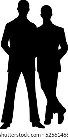 Silhouette men