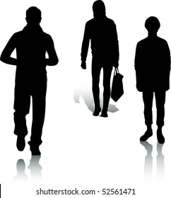 Silhouette men