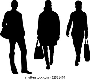 Silhouette men