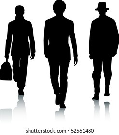 Silhouette men