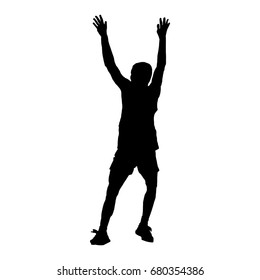 Silhouette of men basketball vector illustration