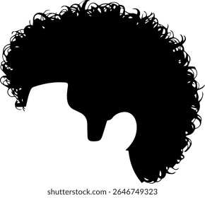 Silhouette of men hairstyle fashion haircut