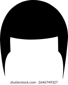 Silhouette of men hairstyle fashion haircut