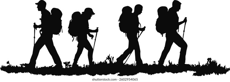 silhouette men icon  vector on white background.