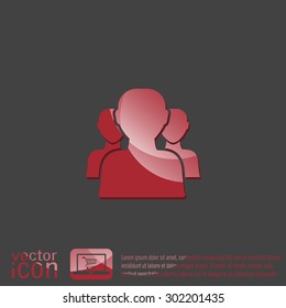 the silhouette of a men, social media icon