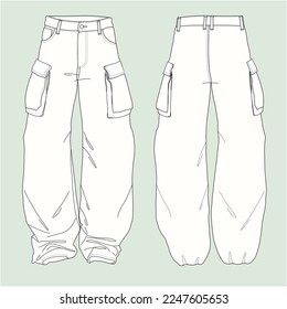 Custom 1of1 Anime Woman's Face Graphic Black Cargo Pants 40/30 | eBay