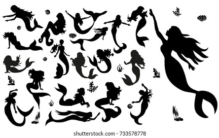 Free Free 269 Stencil Mermaid Silhouette Svg SVG PNG EPS DXF File