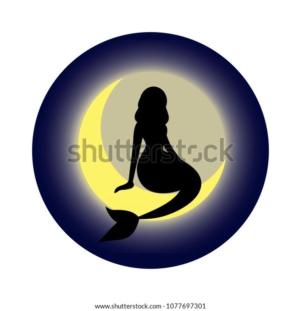 Free Free 130 Mermaid Moon Svg SVG PNG EPS DXF File