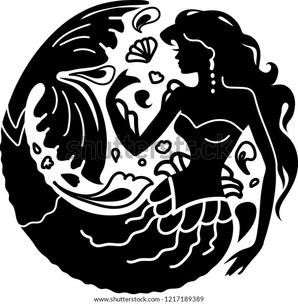 Free Free 266 Mermaid Silhouette Mermaid Hair Svg SVG PNG EPS DXF File