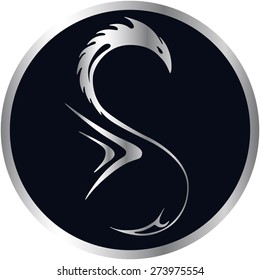 Silhouette of a Metal Dragon