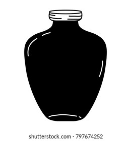 silhouette middle mason jar preserve style