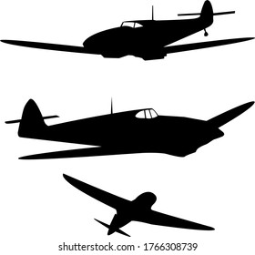 
silhouette of a military fighter aircraft