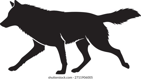 Silhouette Minimal Abstract Vector Illustration 