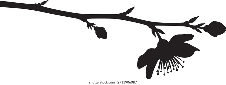 Ilustração de vetor abstrata mínima da silhueta 