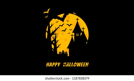 Silhouette Minimal Hallween Wallpaper