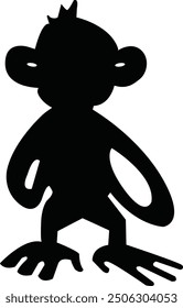 Silhouette eines Affen - Affen Design