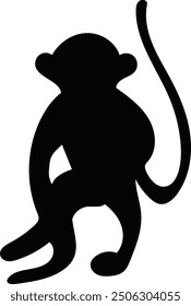 Silueta de un mono - diseño de mono