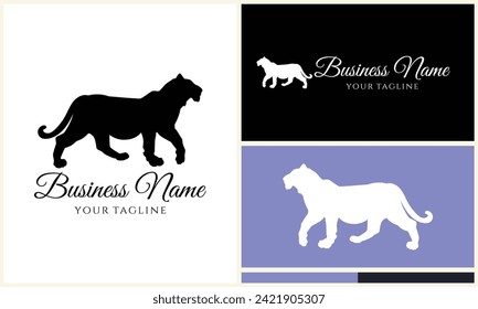 silhouette monkey vector logo template