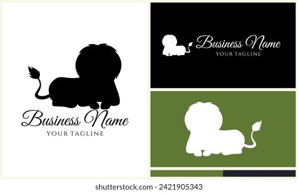 silhouette monkey vector logo template
