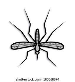 silhouette mosquito