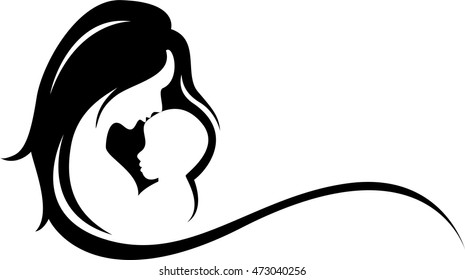 Mother Silhouette Images, Stock Photos & Vectors | Shutterstock