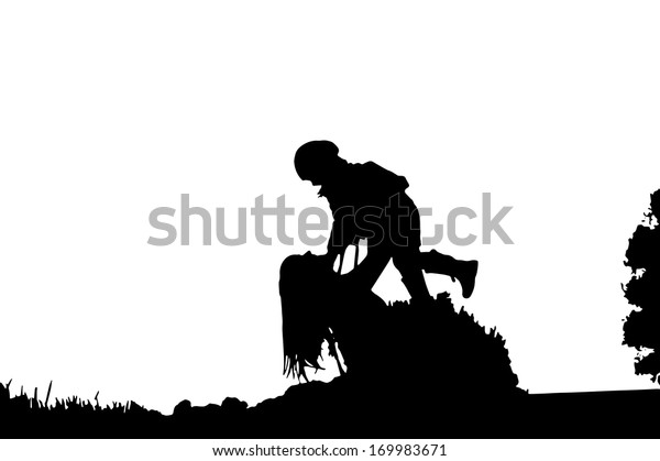 Download Silhouette Mother Daughter Stock Vector (Royalty Free ...