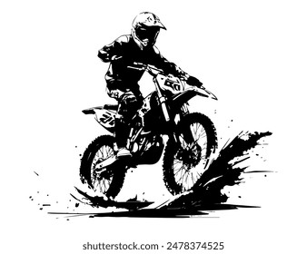 Silhouette Motocross, Dirt Bike, Extrem