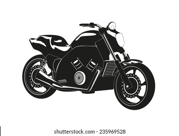 silhouette of a motorcycle