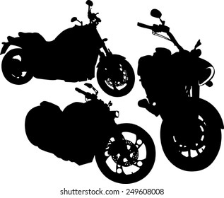 silhouette of a motorcycle