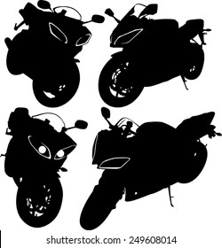 silhouette of a motorcycle