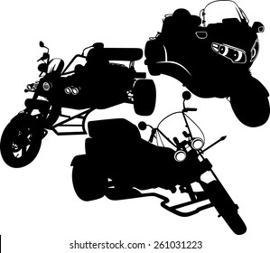 silhouette of a motorcycle