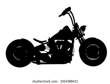 silhouette of motorcycle vector