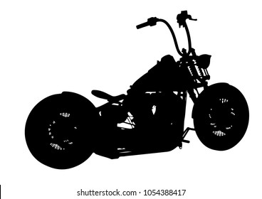 silhouette of motorcycle vector