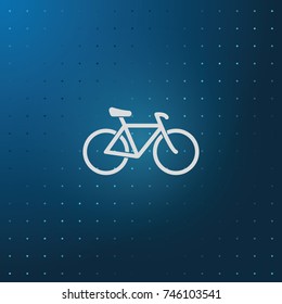 Silhouette mountain bicycle icon.