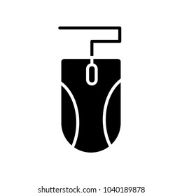 silhouette mouse object technology that use with computer