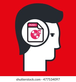 silhouette music icon