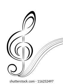 silhouette of a music note