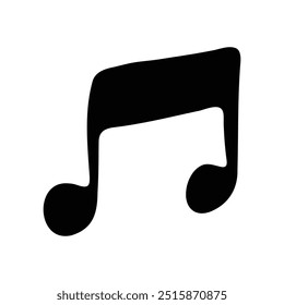 silhouette of a musical note illustration
