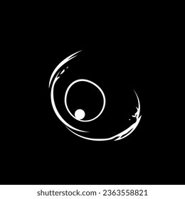 Silhouette de la mirada misteriosa y desconocida. Ilustración vectorial