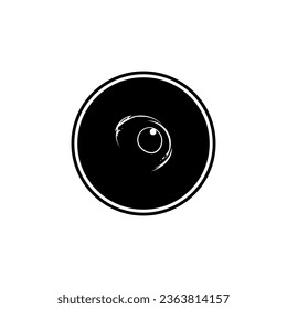 Silhouette of the Mysterious and Unknown Eye. Vector Illustration