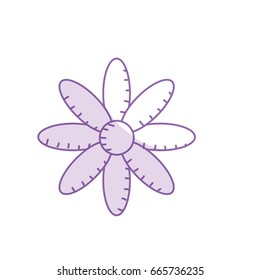 silhouette natural flower plant with petals