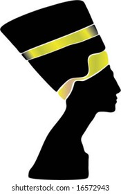 silhouette of Nefertiti